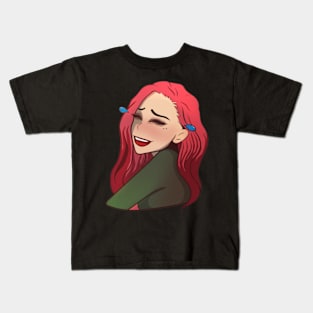 Vampire girl laughing Kids T-Shirt